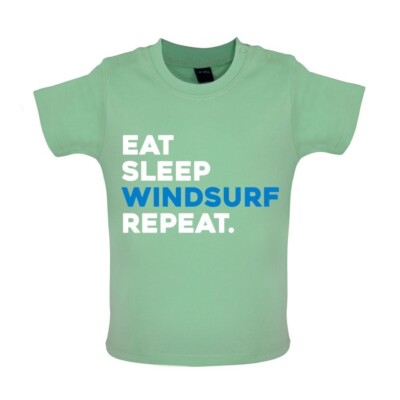 Eat Sleep Windsurf Repeat - Baby/Strampler - Wind Surfen Surfer Wasser