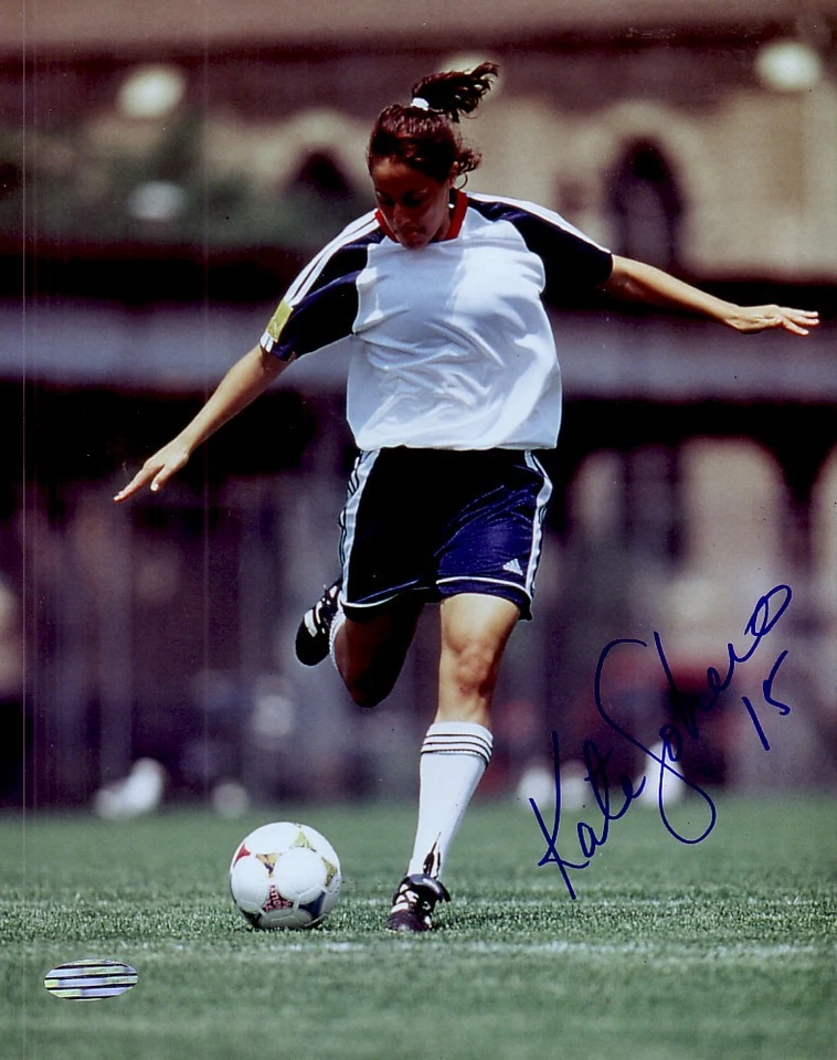 Lorrie Fair Cindy Parlow Kate Sobrero signed 1999 US World Cup Soccer Team 8x10s - Image 3 of 3