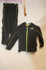 Puma Boys 2 Piece Sweat Suit Set Zip up Hoodie, pants Gray Size 4