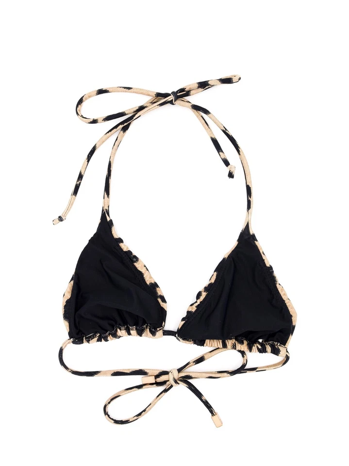 Conjunto de 2 piezas de bikini con estampado de leopardo talla pequeña elegante traje de baño con estampado de animales de verano Foto 3 de 4