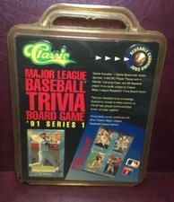 1991 '91 Classic Baseball Card Trivia Board Game Complete Set BLUE Series 1 Two 