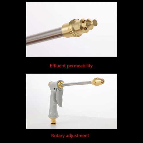 High Pressure Water Spray Gun Nozzle Garden Hose Pipe Lawn Car Clean Washer Tool - Picture 4 of 8