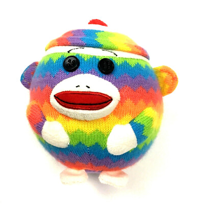rainbow sock monkey
