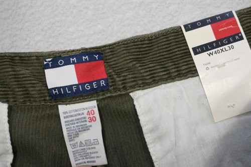 Tommy Hilfiger Corduroy Pants Camp Straight Fit Green Flat Mens Size 40 x 32 NWT - Picture 6 of 9