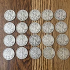SILVER - Walking Liberty 90% Silver Half Dollars - Full Roll of 20 Coins - 1942