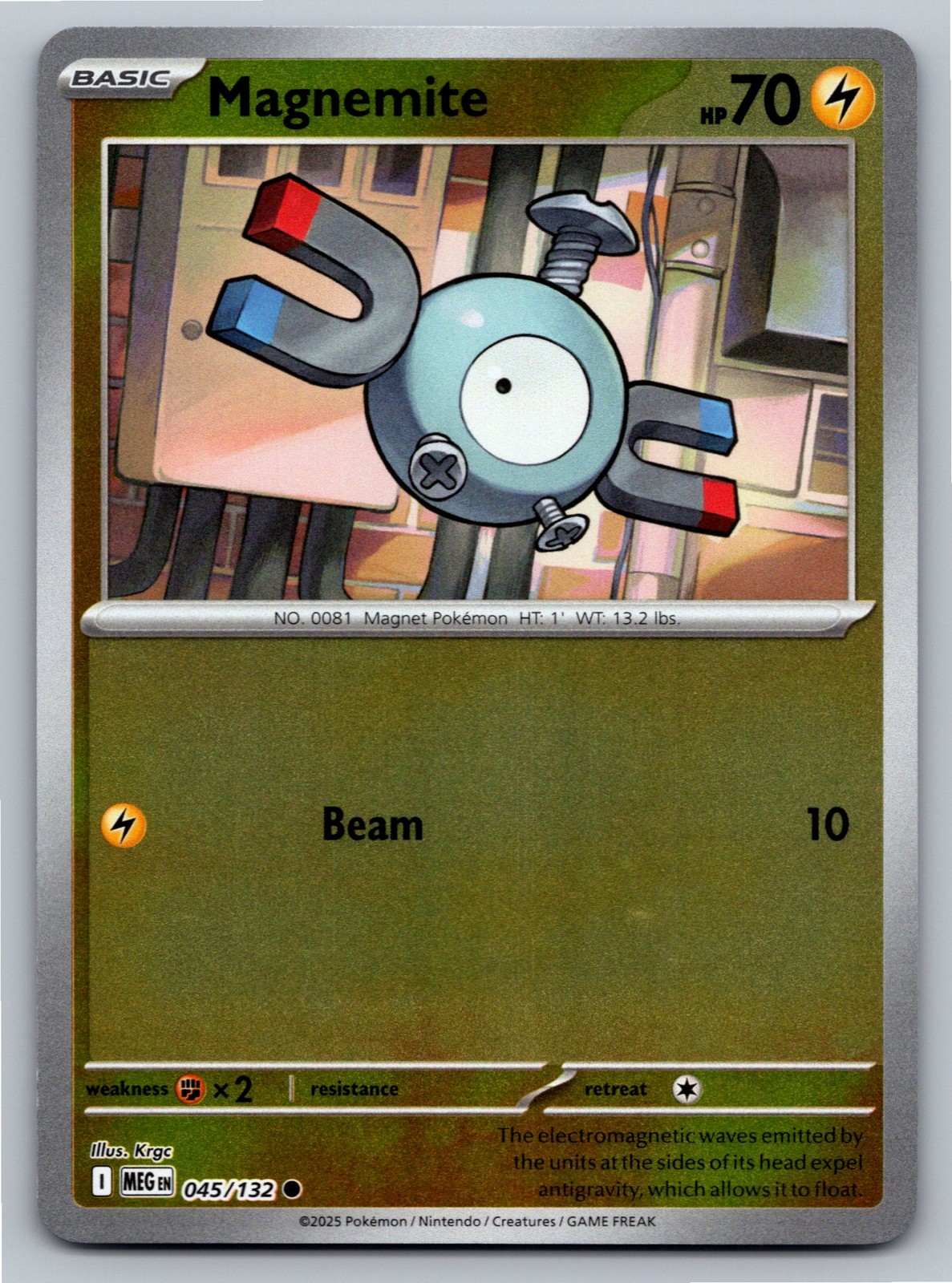 Mega Evolution - NM - Magnemite 045/132 Reverse Holo US Seller