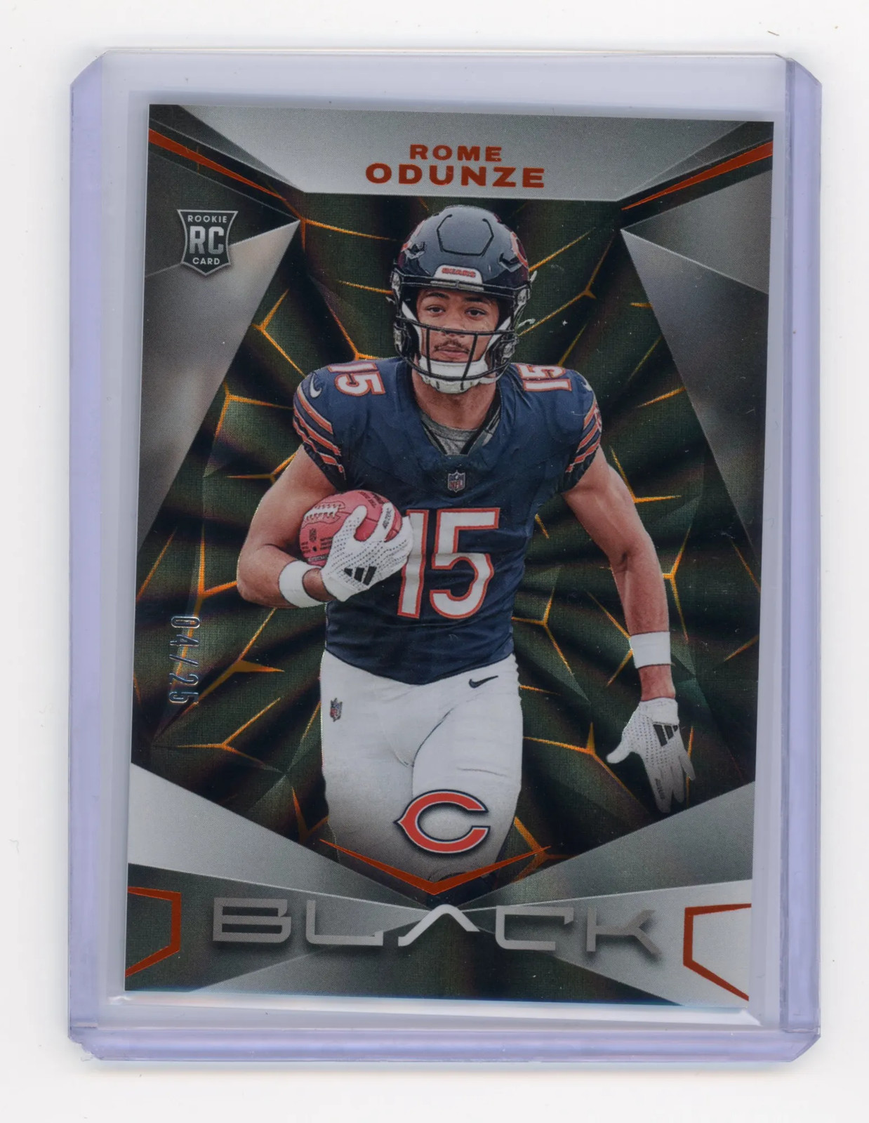 2024 Panini Black Rome Odunze Citrine #185 RC 04/25