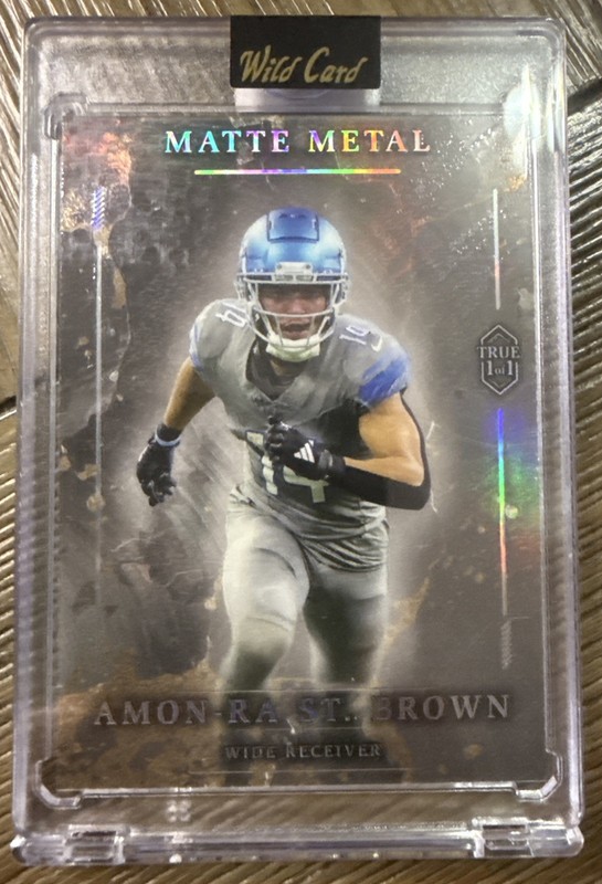 2026 Wild Card Matte Metal Amon-Ra St. Brown WR True 1/1 Detroit Lions