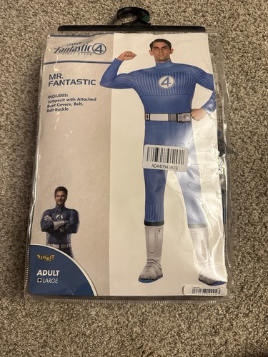 Mens Spirit Halloween The Fantastic Four Adult Mr. Fantastic Costume Large READ