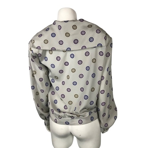 Blusa estilo cuello babero Halston Sailor años 80/pequeña para mujer - Imagen 5 de 9