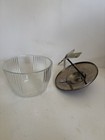 Vintage Small Food/Egg Hand Mixer Beater W/ Glass Bow — photo 2