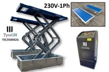 In-ground Scissor Lift Flush With The Ground 3.5t Incl. Steel Tubs 230v-1ph