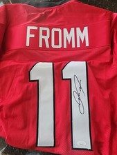 Georgia Bulldogs #11 Jake Fromm Auto Framing Jersey