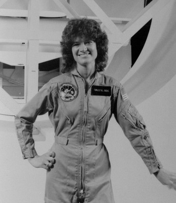 Sally Ride, the first American woman to travel to space. Photo Historical