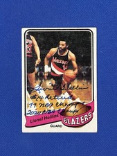 1979 Topps Lionel Hollins #129 Autograph Portland Trail Blazers auto signed