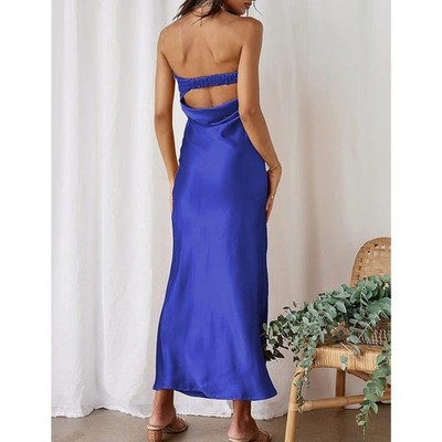 blue dress for baby girl SELENA STRAPLESS TUBE DRESS – Shore main image 0