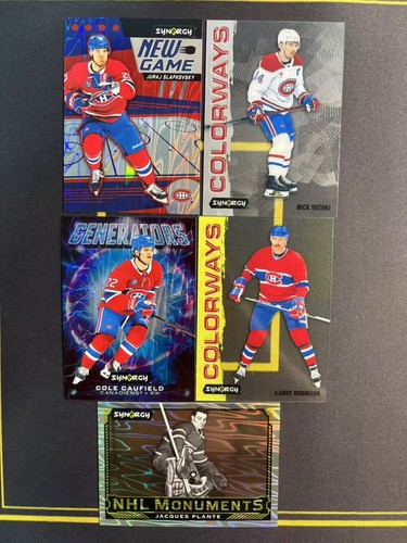 2024-25 UD Synergy Montreal Canadiens 5 Cards Lot FCXZK