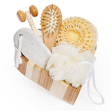 6-Piece Body and Skincare Set, Women S Beauty Travel Basket, Spa Gift Set