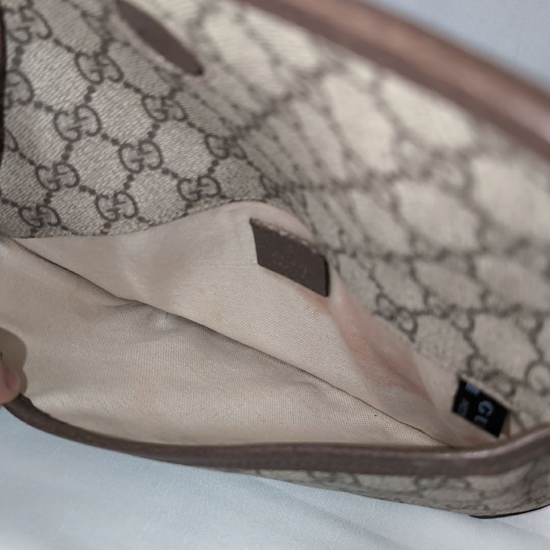 GUCCI Neo Vintage GG Supreme Tiger Belt Bag Web Stripe 493930 Auth thumbnail 9