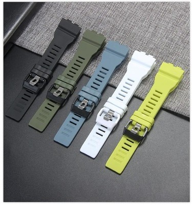 Rubber Watch Band Strap with Tools Compatible with GBA-800 GBD-800 GMA-B800 GMD-