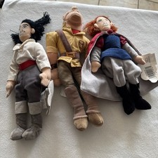 The Disney Store 8" beanie plush Sleeping Beauty  Tarzan And Mermaid