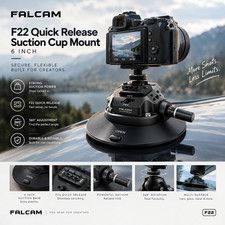 Falcam F22 Quick Release Suction Cup Mount 6 Inch