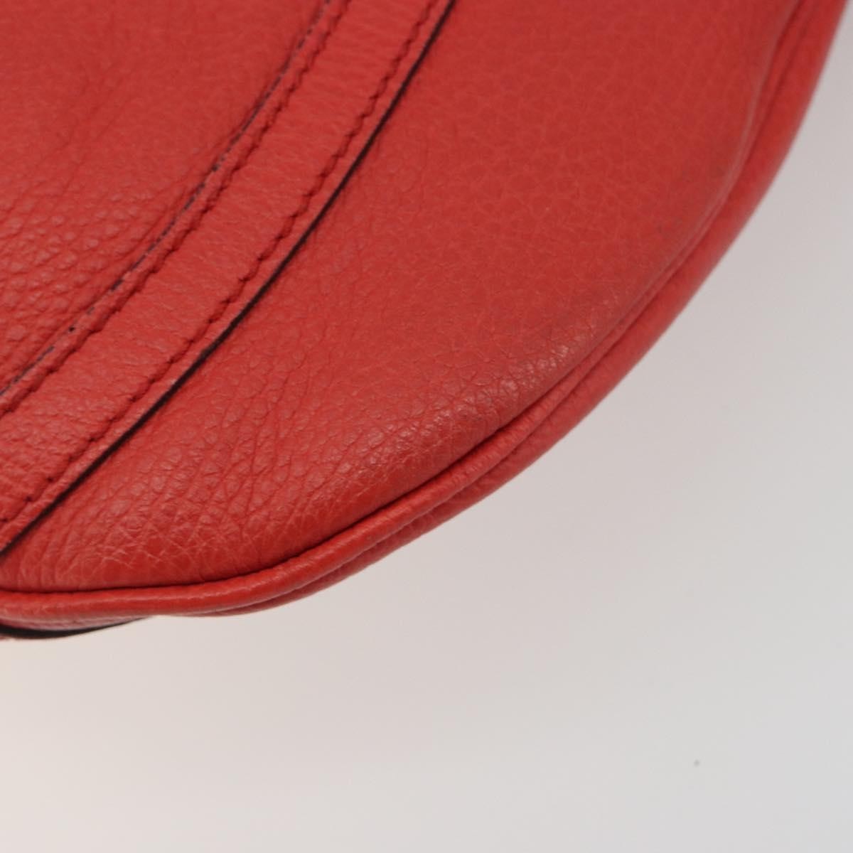 Gucci Abbey Leather Red Shoulder Bag — image 9
