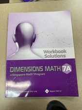 Dimensions Math 7A Workbook Solutions