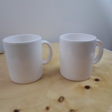 Set of 2 Waechtersbach White Ceramic Coffee Mug Dishwasher Safe Spain Made