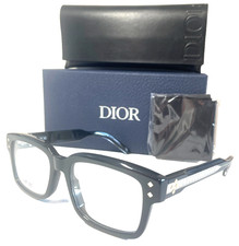 Christian Dior Cd Diamondo S8i 1000 Black Silver-gold Authentic Eyeglasses 53-18
