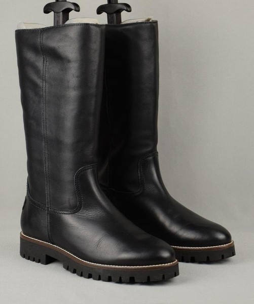 Women Panama Jack Boots Black Leather 40