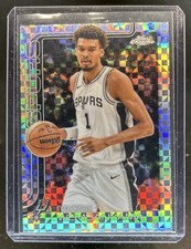 2025-26 Topps Chrome Victor Wembanyama X-Fractor #221 Spurs