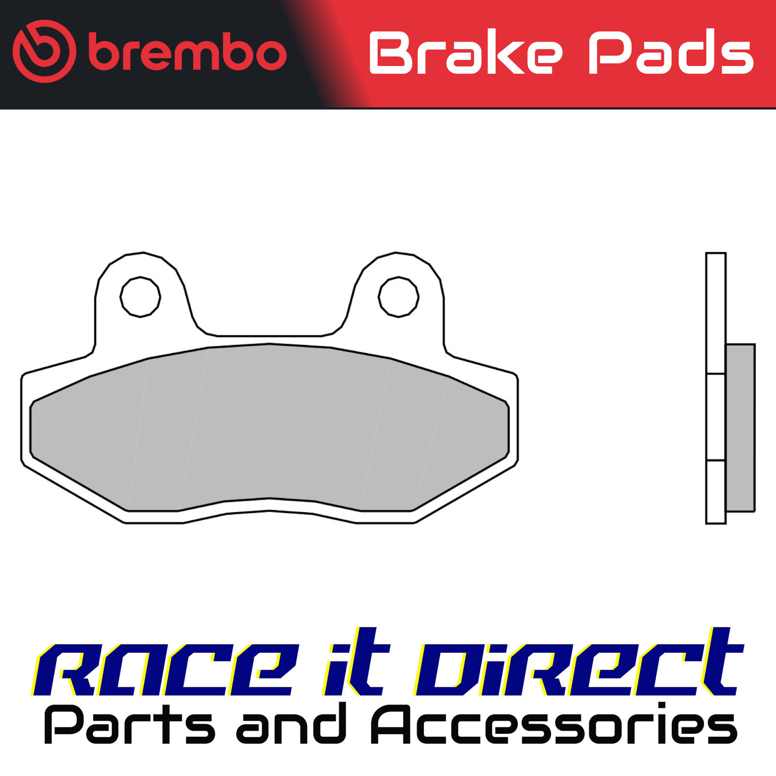 Brake Pads for HYOSUNG GT 650 R SPORT TOURING 2004-2008 Rr Sinter Street Brembo