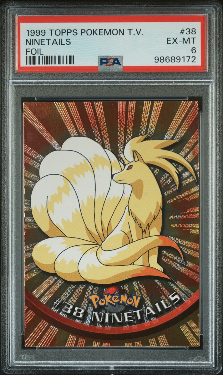 1999 TOPPS POKEMON TV FOIL #38 NINETAILS PSA 6 | eBay