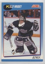 1991-92 Score Canadian Bilingual Kelly Hrudey #451 0b3