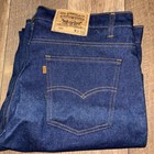 Levis 506 Orange Tab Jeans Mens 34x30  Dark Wash USA Straight Baggy Casual