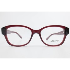 Nine West NW5078 612 Burgundy Red Oval Eyeglass Frames 50-16-135