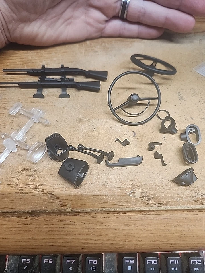 Accesorios Axial RC Escala 1/10 Pistola Porta Volantes Espejos Manijas Palanca de cambios Foto 4 de 4