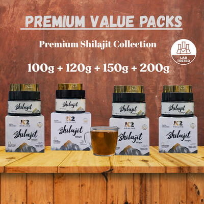 K2 Healing Shilajit Resin Premium Value Pack ,Energy, Stamina & Vitality Boost