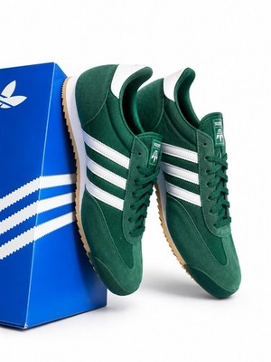 Adidas Samoa Green/White Sneakers Men s Size 12 Retro Originals Casual Shoes