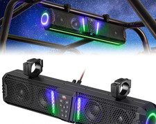 KEMIMOTO Upgrade Midnight 60 26"RGB UTV Sound Bar 240W For ATV Golf Cart Marine