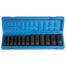 Grey Pneumatic 1312d 12 Dr 13 Pc Deep Sae Impact Socket Set 716-1-14 Grey Pneumatic 1312d 12 Dr 13 Pc Deep Sae Impact Socket Set 716-1-14