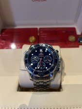 OMEGA Seamaster Diver 300M 44mm Chronograph Automatic Men's Watch - Blue Dial