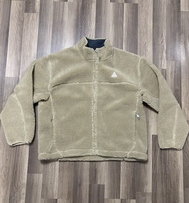 Nike ACG Canwell Glacier THERMA-FIT Jacket Biege Sherpa FV8653-247 Men's Size XL