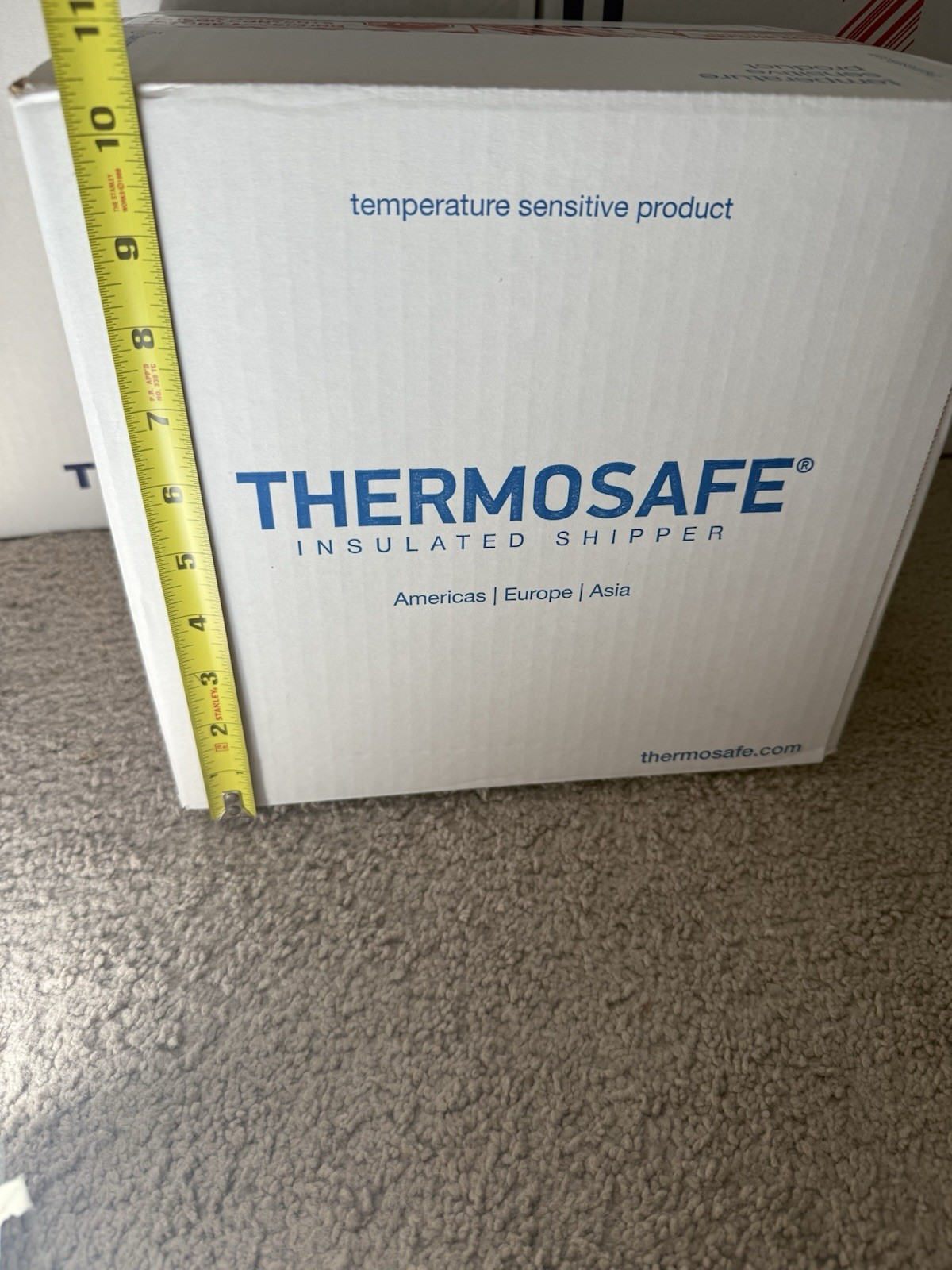 NEW THERMOSAFE Insulated Shipper Container Styrofoam COOLER  8X6X9 inside