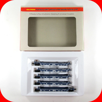 #ad N Scale **APL** 305#x27; Thrall 5 Unit Articulated Well Car #6005 Walthers 932 8103 $119.95