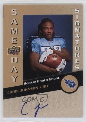 2008 Upper Deck Same Day Signatures Chris Johnson #SDS-16 Rookie Auto RC 10yl