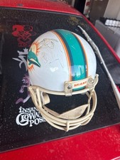 1976 Miami dolphins helmet full size helmet signed by earl morral