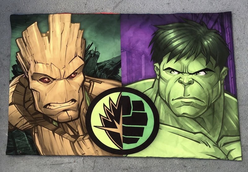 Marvel Jay franco Standard Pillowcase Set Spider Man Captain America Hulk Groot
