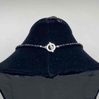 Ralph Lauren RL Silver Tone Black Faceted Bead Necklace Earring Set 16" — photo 9